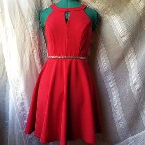 Red homecoming dress